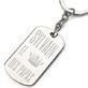 Porte-clés plaque cadeau Fête des Pères 