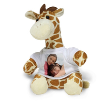 Peluche photo personnalisée girafe