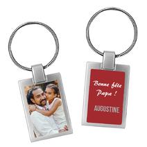 Porte-clés photo fête des pères