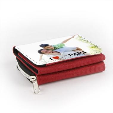 Portefeuille photo papa rouge