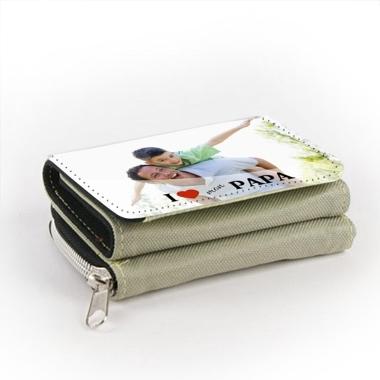 Portefeuille photo papa beige