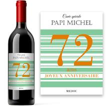 Bouteille de vin Âge personnalisée