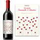 Bouteille de bordeaux coeurquelicot personnalisée