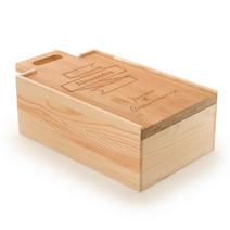 Coffret à vin avec planche de découpe intégrée