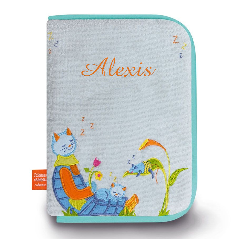 Couvre carnet de santé enfant modèle chat 