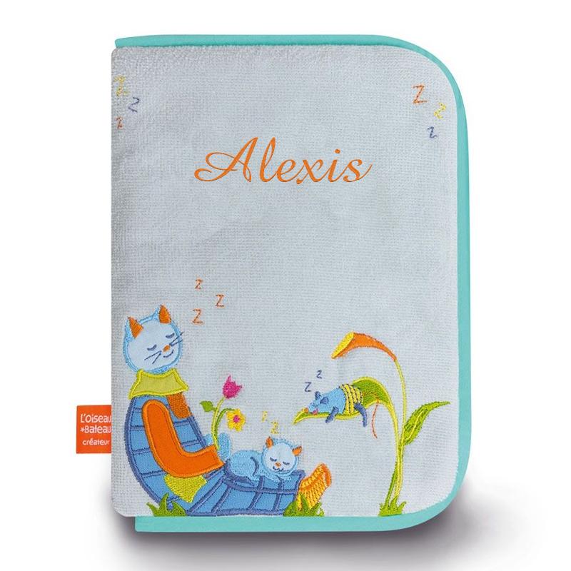 Couvre carnet de santé enfant modèle chat 