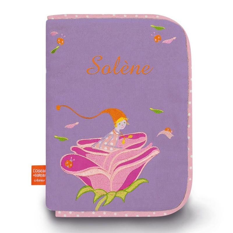 Couvre carnet de santé personnalisé lutine 