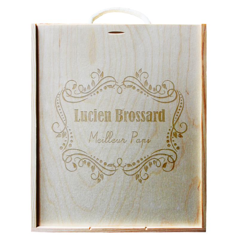 coffret vin et champagne fleurs 3 bouteilles zoom 