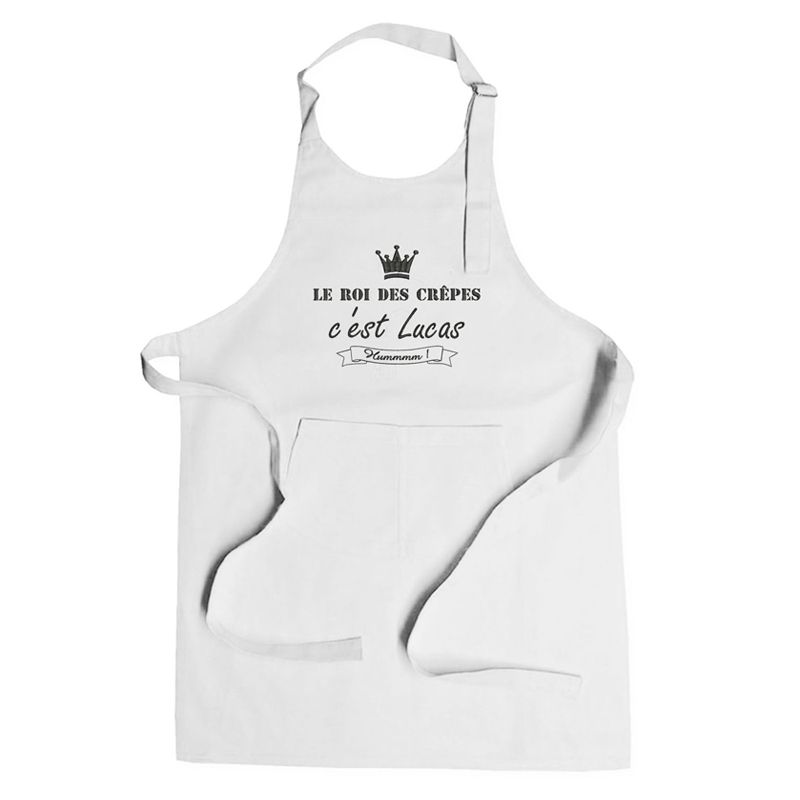 Tablier original enfant à broder blanc