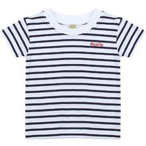 Marinière pour bébé brodée