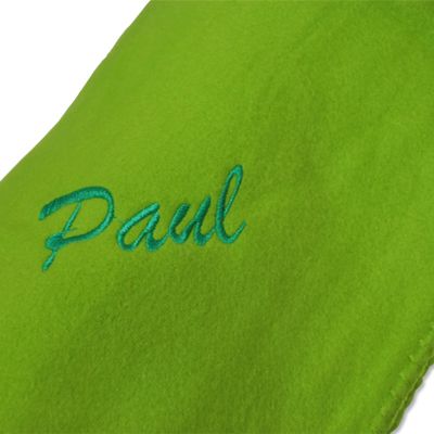 Plaid polaire brodé prénom 