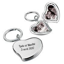 Porte-clés Love double photo 