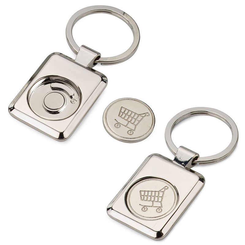 Porte-clés jeton de caddie personnalisé 