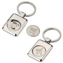 Porte-clés jeton de caddie personnalisé 