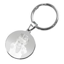 Porte-clés rond photo personnalisé 
