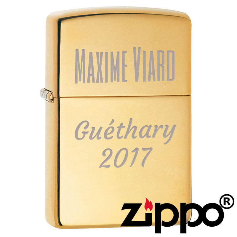 zippo prénom personnalisé 