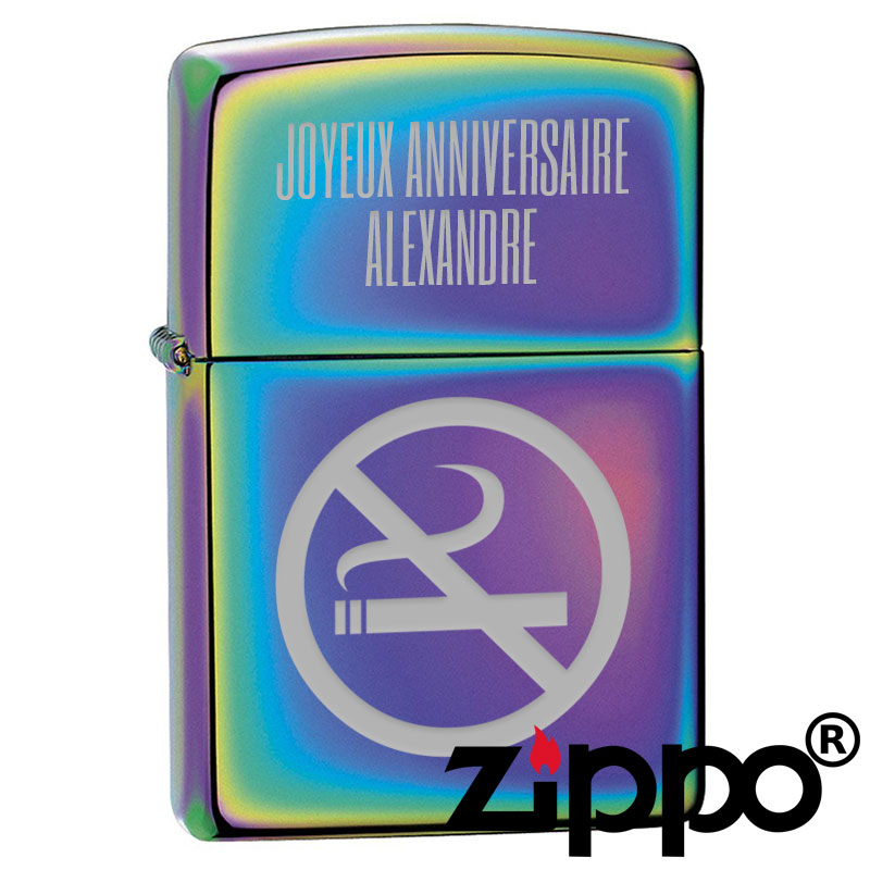 zippo prénom personnalisé spectrum