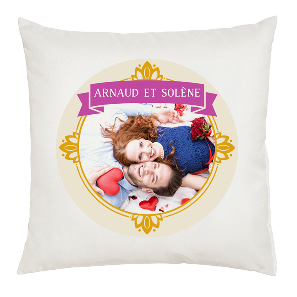 Coussin photo duo