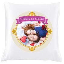 Coussin photo fleurie