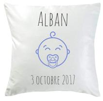 Coussin joli bébé personnalisé