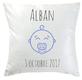 Coussin joli bébé personnalisé