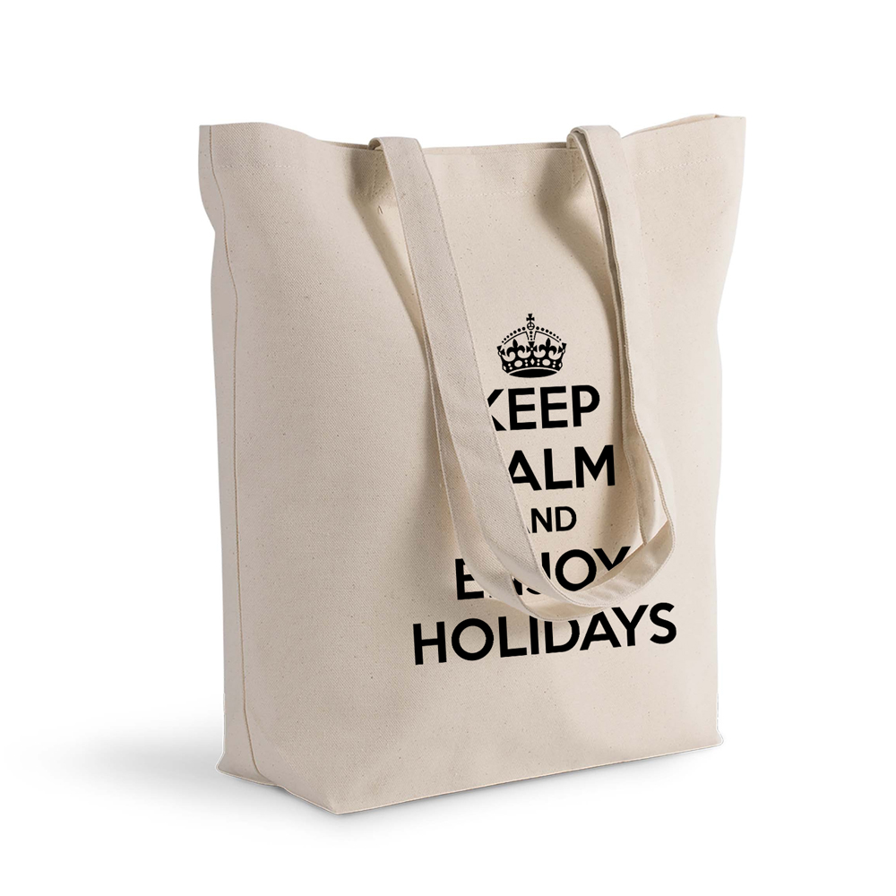 Sac shopping 100% coton imprimé Keep Calm