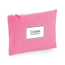 Pochette en coton personnalisable prénom