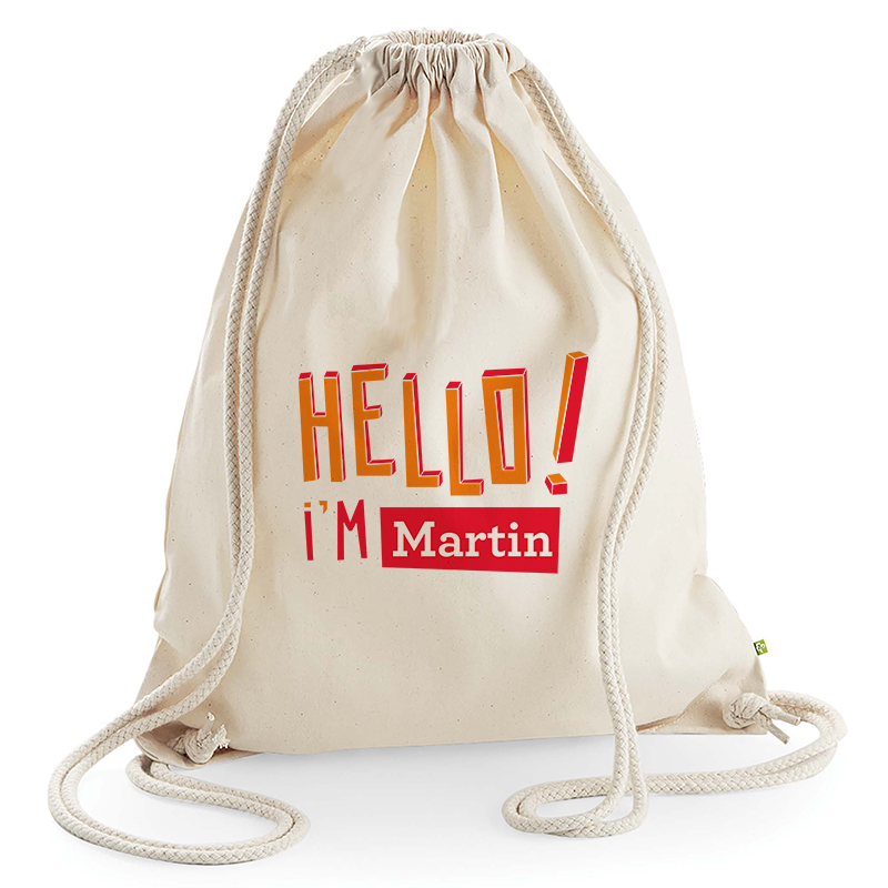 sac loisir hello personnalise
