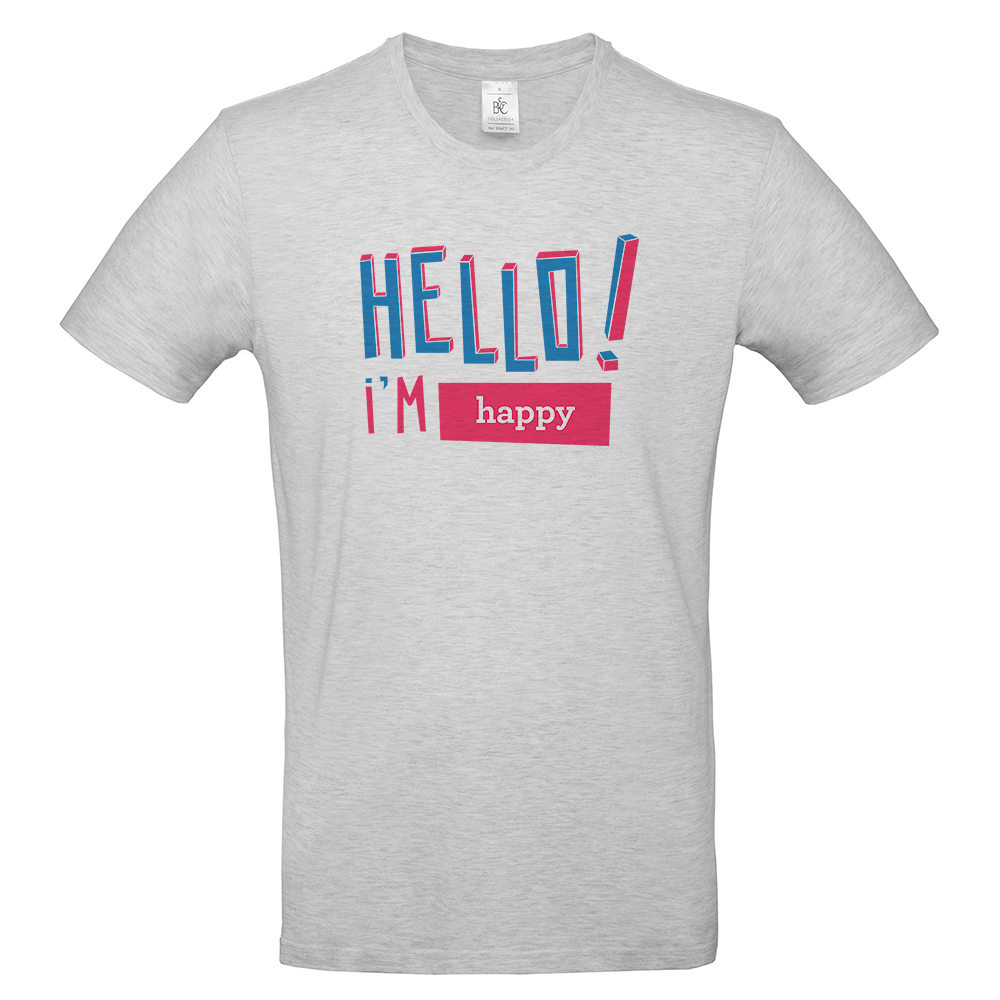 t-shirt hello homme
