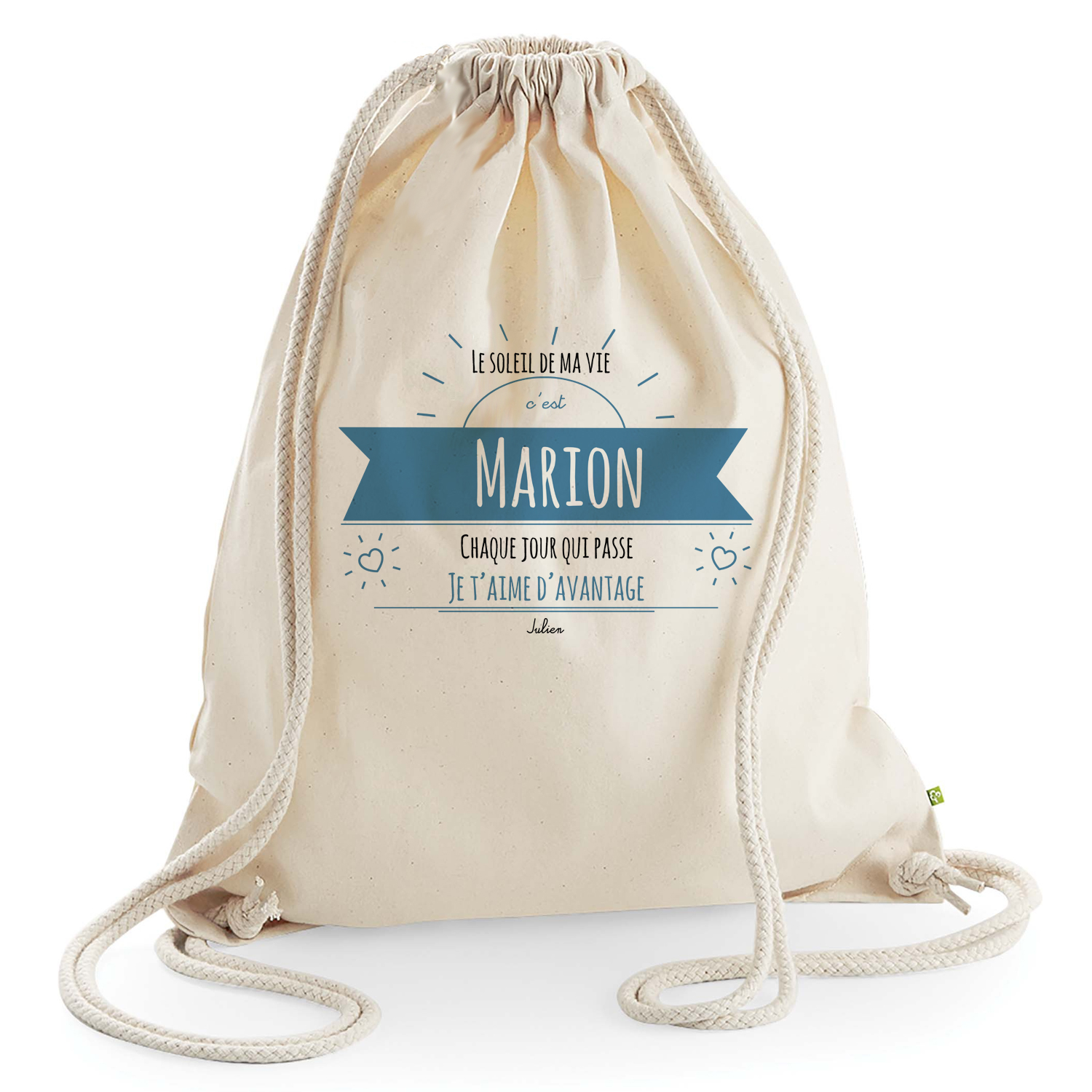 sac de loisir message ensoleillé