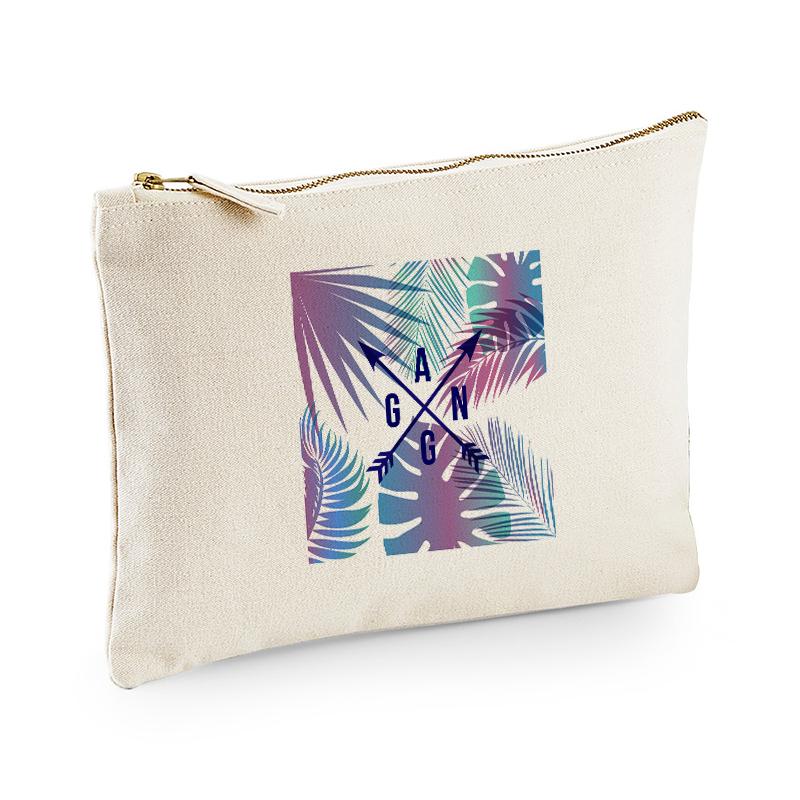 pochette copacabana personnalisee violet 