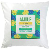 Coussin palmier personnalisé Coussin palmier personnalisé