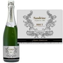 Bouteille de champagne étiquette personnalisée