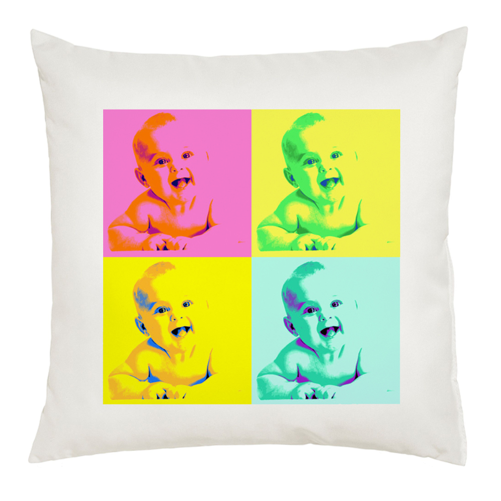 Coussin Pop Art 4 photos