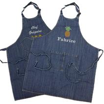 Tablier denim personnalisé