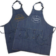 Tablier denim personnalisé label
