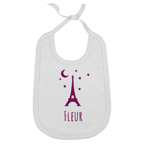 Bavoir bébé personnalisé avec un motif
