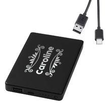 Batterie externe lumineuse personnalisée prénom