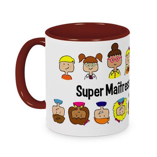 Mug Merci Maîtresse coloré