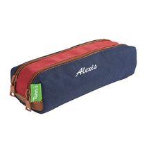 Trousse Tann's bicolore marine et rouge personnalisable