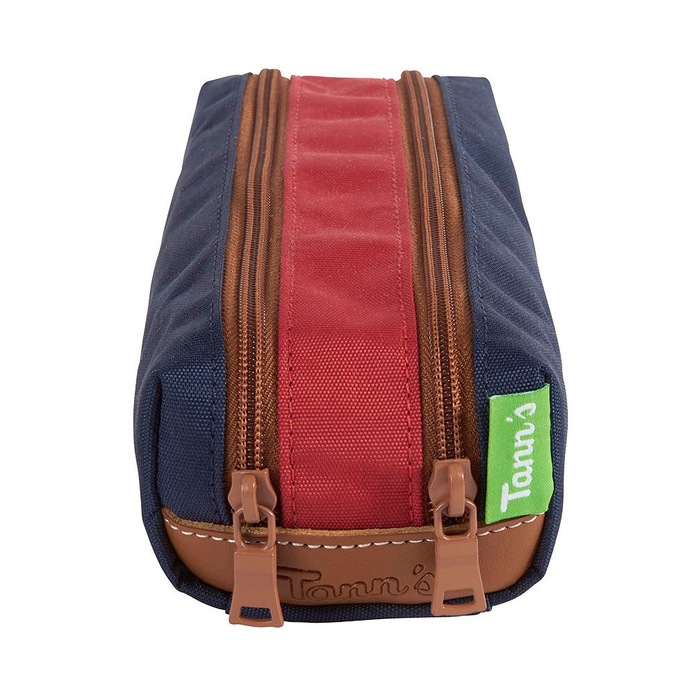 Trousse Tann's bicolore marine et rouge personnalisable