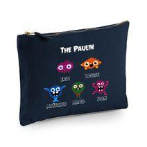 Pochette en coton My Family Monster 