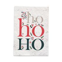 Carte de Noël HoHoHo biodégradable à faire pousser