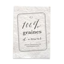 Carte Graines d'Amour biodégradable à faire pousser