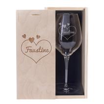 Verre à vin personnalisé Saint Valentin