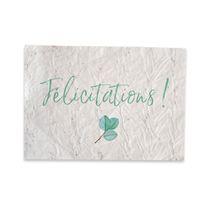 Carte Félicitations biodégradable à faire pousser