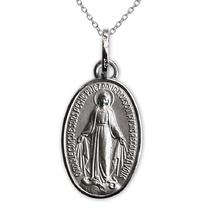 Médaille Vierge miraculeuse en argent massif personnalisée