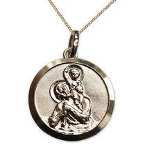 Médaille St Christophe en plaqué or prénom