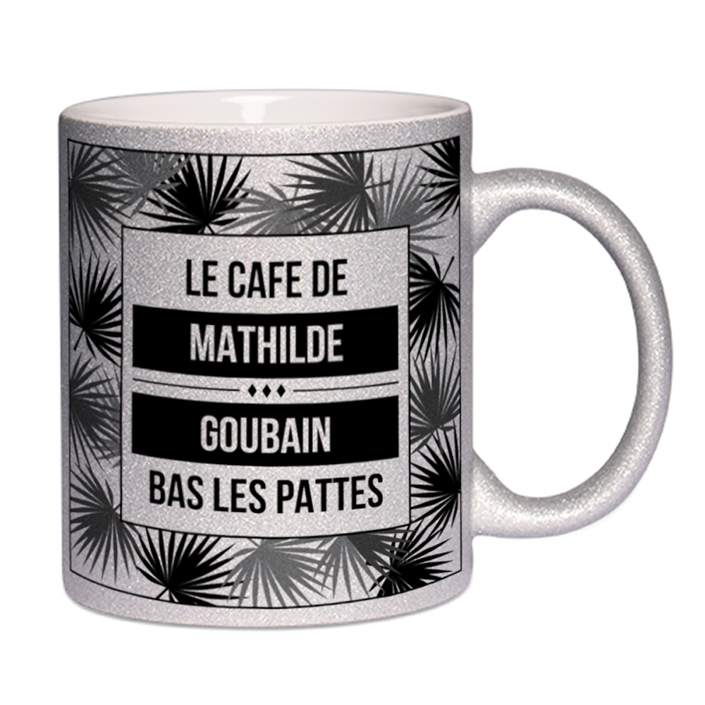 Mug à paillettes Palmiers