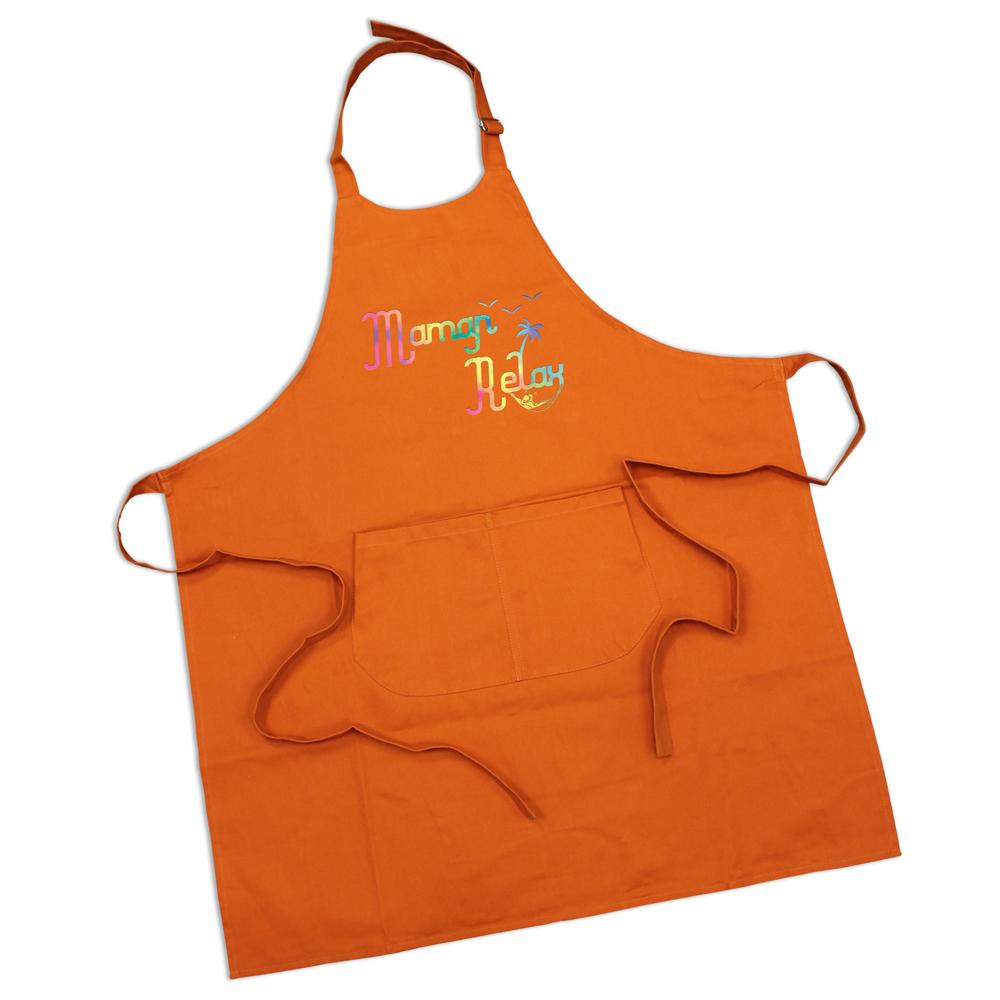 Tablier Maman relax orange